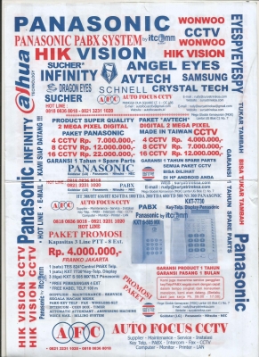 Paket Murah Cctv 2 ,4 , 8 , 16 Camera berbagai Merk